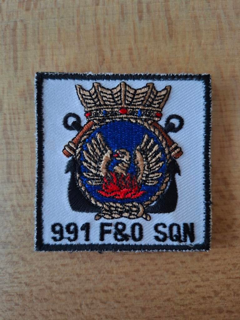 991 F&O SQN Patch, Ophalen of Verzenden, Luchtmacht, Nederland, Embleem of Badge