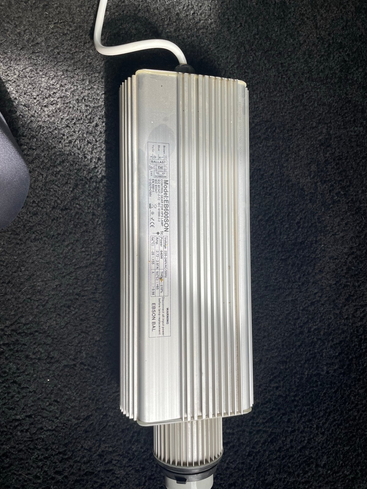 BAL 600 watt lamp met ballast en reflector, Ophalen, Gebruikt, Kweeklamp