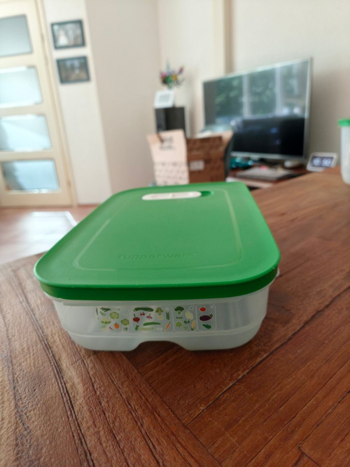 Tupperware fridgesmart/koelkast doos/vershouddoos, Ophalen of Verzenden, Zo goed als nieuw, Groen