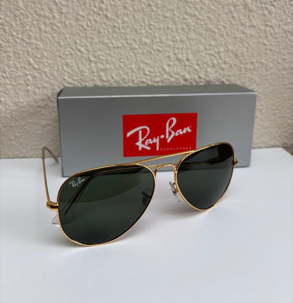Rayban Aviator Arista Green, Sieraden, Tassen en Uiterlijk, Zonnebril, Nieuw, Ophalen of Verzenden, Ray-Ban