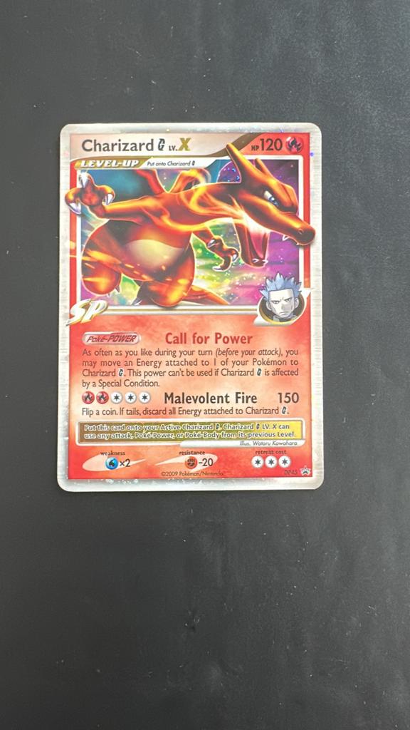 Charizard G Lv.X Pokémon Kaart - Zeer Zeldzaam, Ophalen of Verzenden, Zo goed als nieuw, Losse kaart, Foil