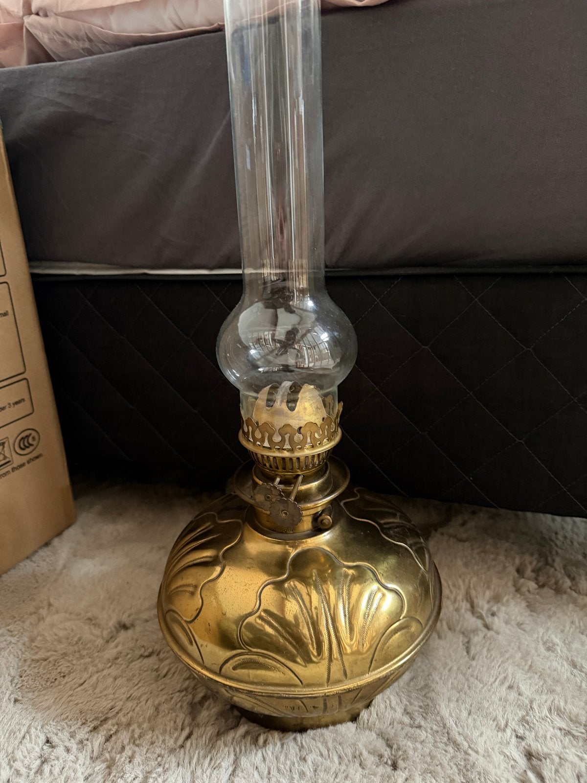 Antieke Messing Olielamp - Klassieke Verlichting, Ophalen