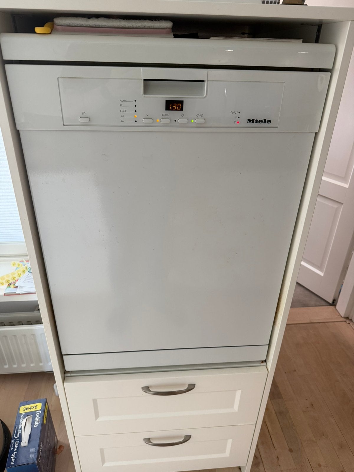 Miele vaatwasser SC vrijstaand met stalen kuip en bestellade, Witgoed en Apparatuur, Ophalen of Verzenden, Zo goed als nieuw, Minder dan 85 cm