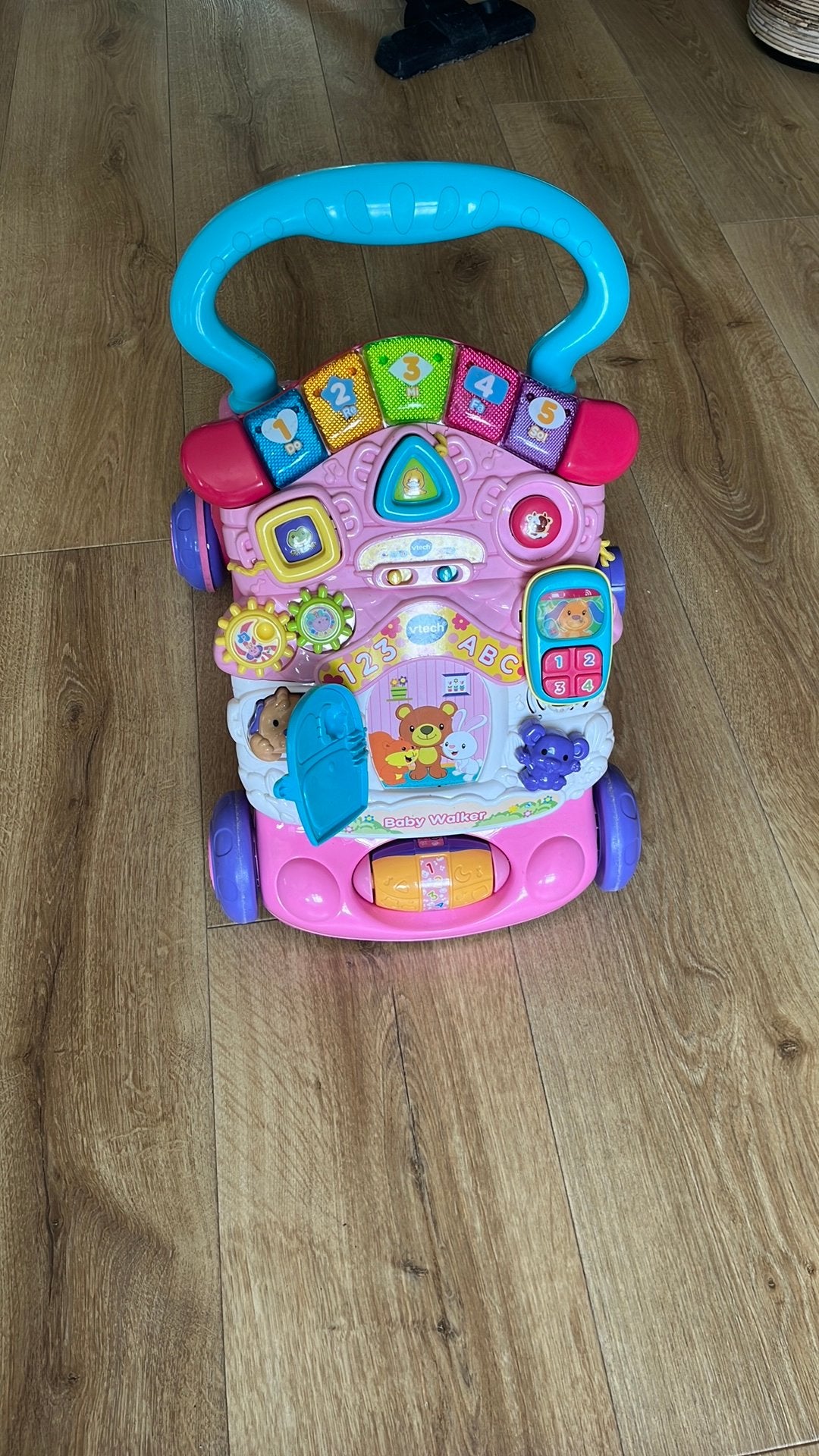 Loopwagen v-tech, Kinderen en Baby's, Speelgoed | Vtech, Ophalen, Zo goed als nieuw, 6 maanden tot 2 jaar