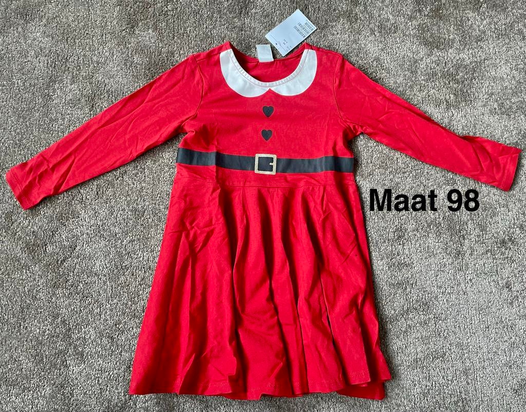 Kerstvrouw jurkje H&M Maat 98 Nieuw met prijskaartje Kerst, Kinderen en Baby's, Ophalen of Verzenden, Nieuw, Meisje, Jurk of Rok