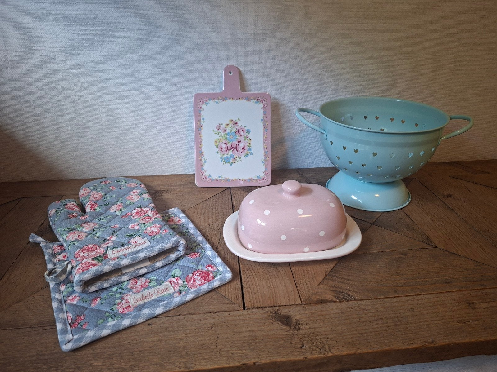 Isabelle Rose keukenaccessoires pastel nieuwstaat, Ophalen, Nieuw