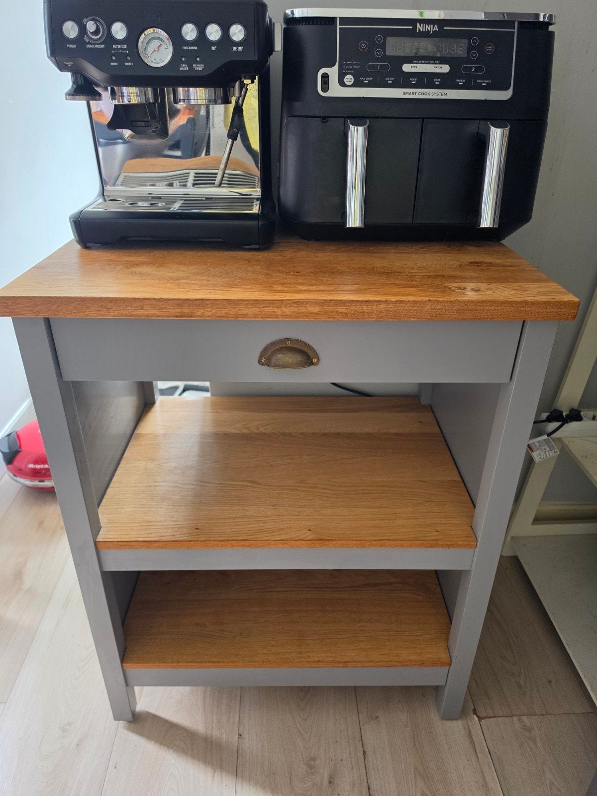 IKEA Tornviken Keukentrolley - Grijs/Eiken, Gebruikt, Hout, IKEA, Keukentrolley