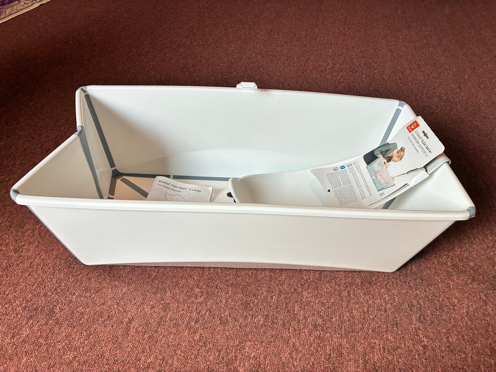 Stokke Flexi Bath X-Large met Newborn Support, Kinderen en Baby's, Overige merken, Ophalen of Verzenden, Zo goed als nieuw, Badje