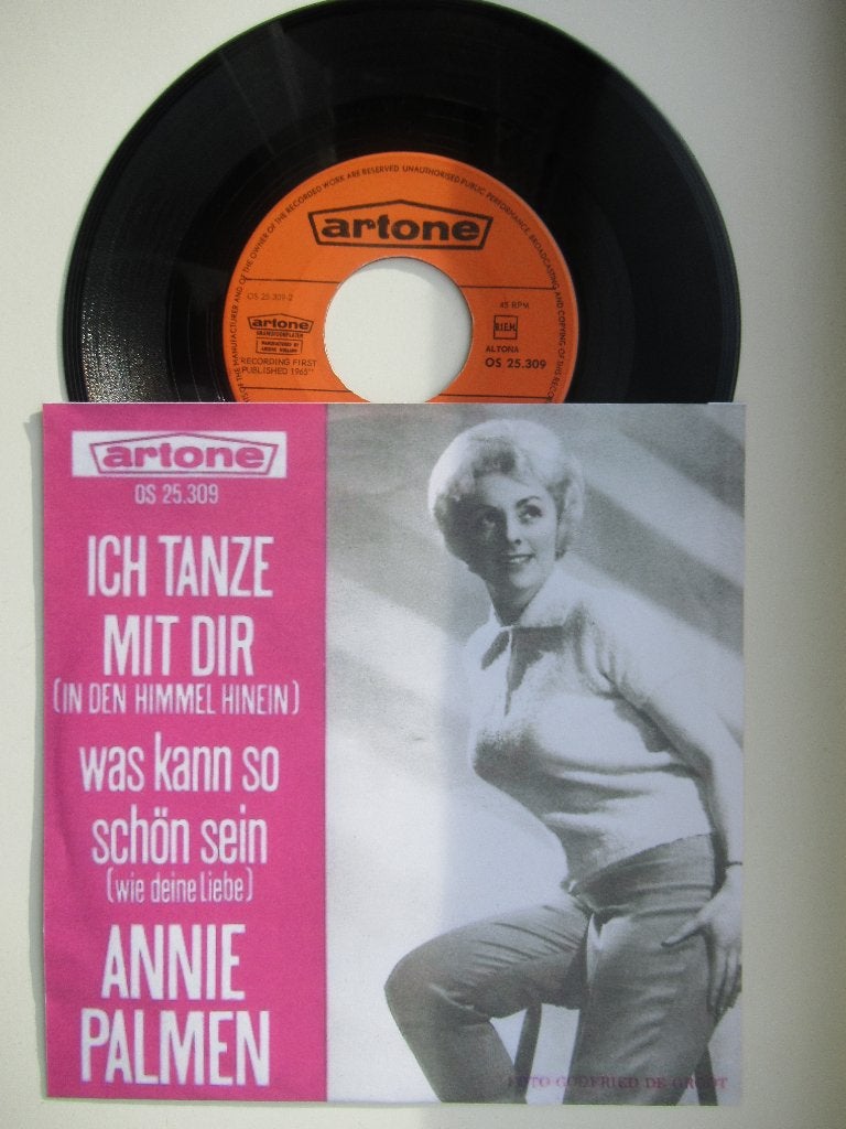 ANNIE PALMEN # ICH TANZE MIT DIR IN DEN HIMMEL HINEIN., Cd's en Dvd's, Vinyl | Nederlandstalig, 7 inch, Ophalen of Verzenden, Levenslied of Smartlap