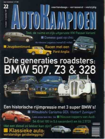 Autokampioen 22 1997 : Ford Anglia - VW Passat Variant - BMW, Ophalen of Verzenden, Gelezen, Algemeen