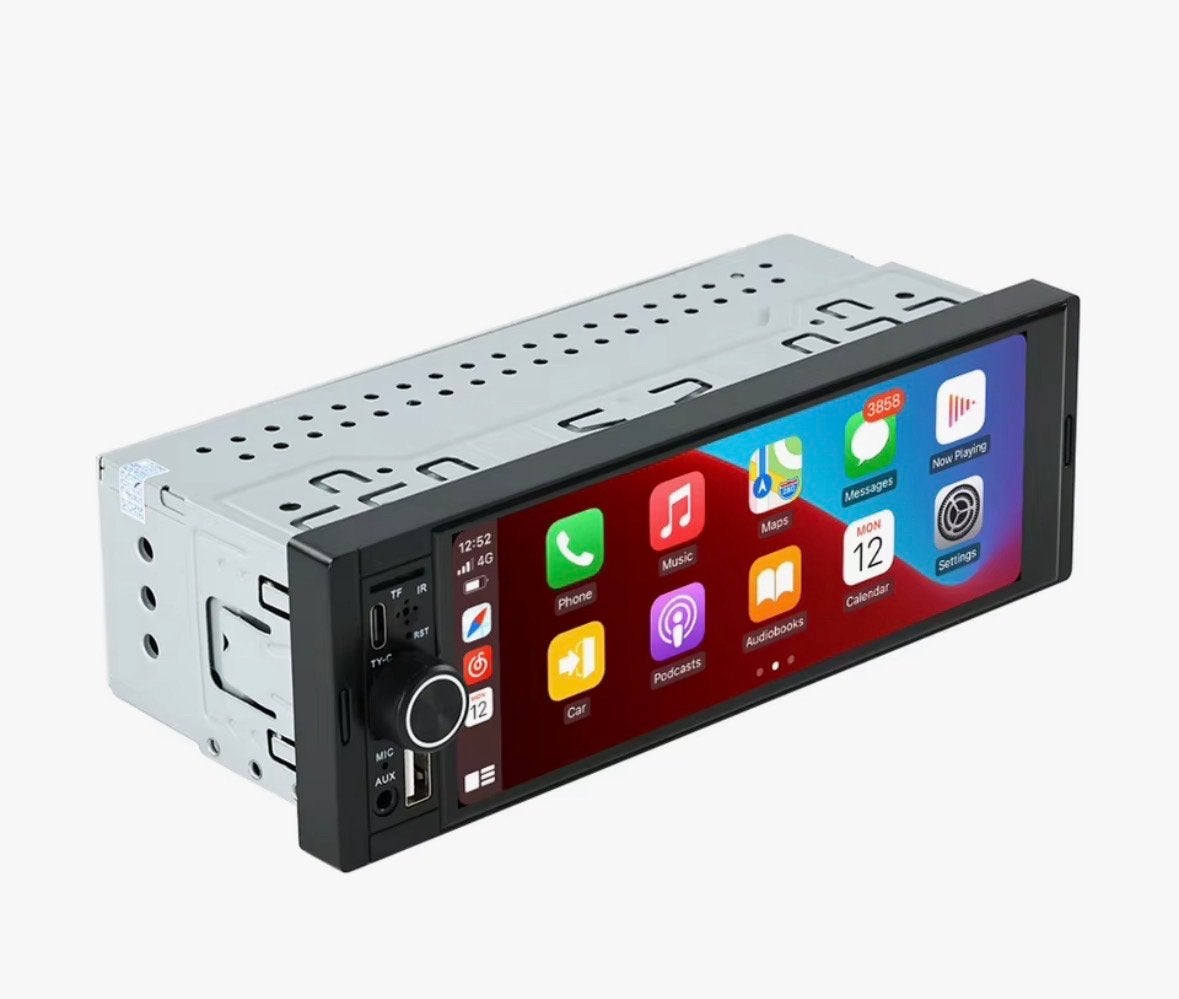 1 Din Radio met Draadloze Apple CarPlay & Android Auto, Ophalen of Verzenden, Zo goed als nieuw