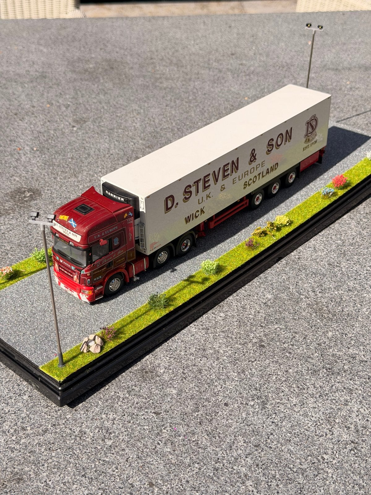 WSI Collectibles Scania D. Steven & Son vrachtwagen, Hobby en Vrije tijd, Ophalen of Verzenden, Zo goed als nieuw, Bus of Vrachtwagen