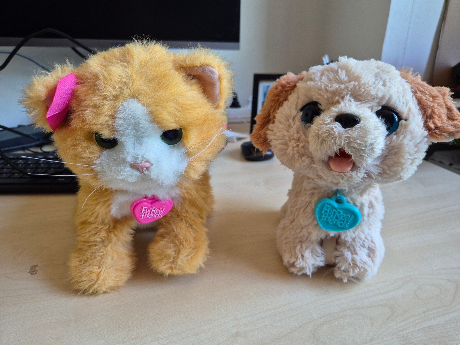 Fur Real interactieve hond en kat - Speelgoed, Oranje, Gebruikt, Overige merken, Interactief