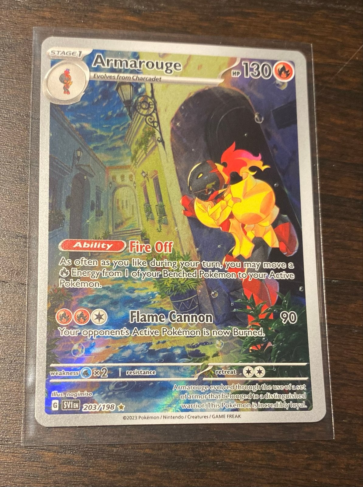 Armarouge 203/198 Pokémon kaart (Full Art, Secret Rare), Ophalen of Verzenden, Nieuw, Losse kaart, Foil