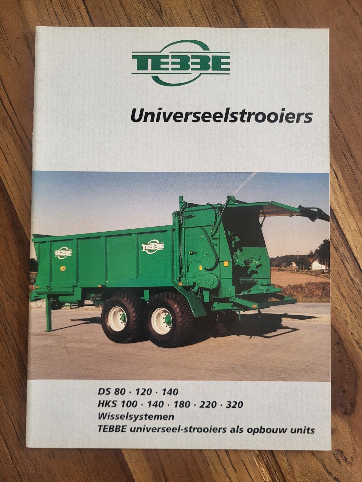 tractor folder Tebbe Universeelstrooiers, Ophalen of Verzenden, Zo goed als nieuw
