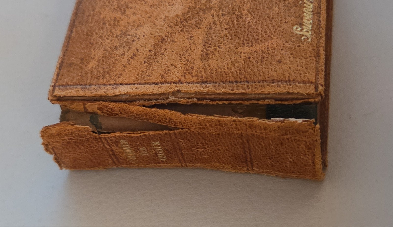 antiek leren boekje de lijdensweg van Christus in zilver, Ophalen of Verzenden