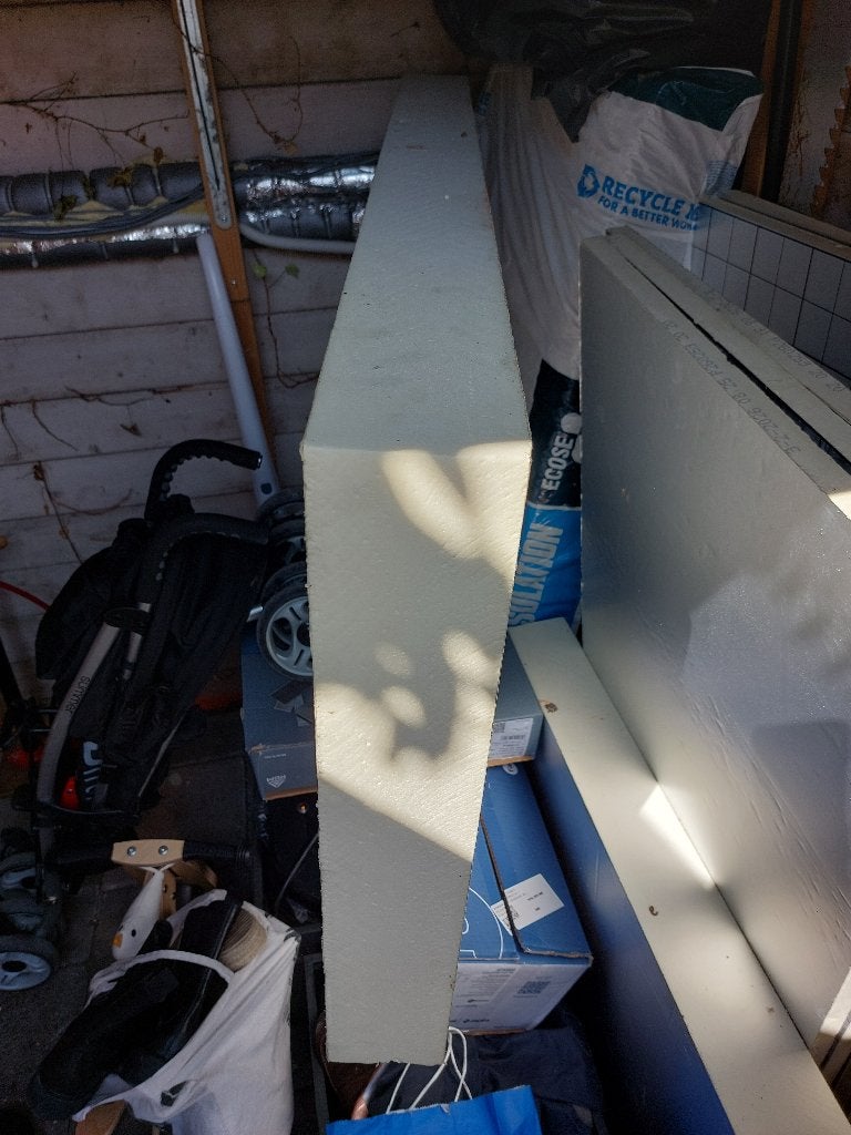 PIR isolatieplaten 2x 60x120cm 10cm dikte 1,44m2, Doe-het-zelf en Verbouw, Ophalen, Dakisolatie, 4 tot 8 cm, Gebruikt