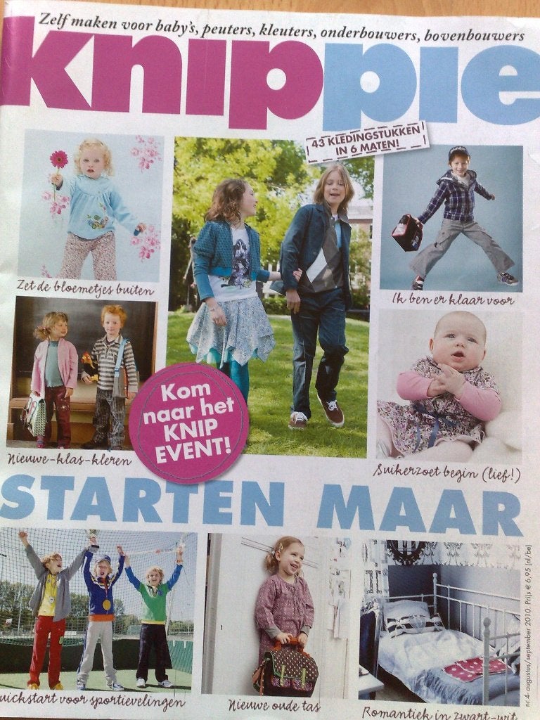 Knippie leuke patronen nr. 4 augustus / september 2010, Verzenden, Zo goed als nieuw, Kind, Knippie