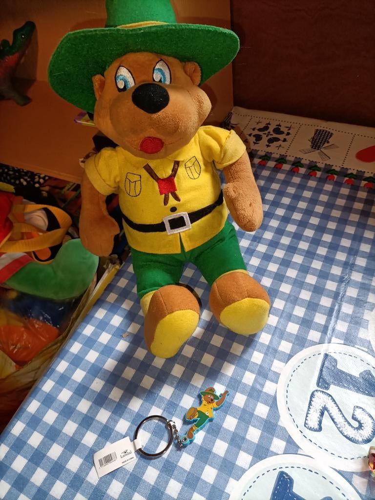 Bollo de Beer knuffel 40 cm groot + nieuwe sleutelhanger, Ophalen of Verzenden, Zo goed als nieuw, Beer
