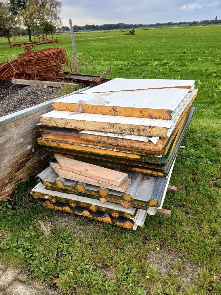 Dak- en wandpanelen, Gebruikt, Overige kleuren, 15 m² of meer, Metaal