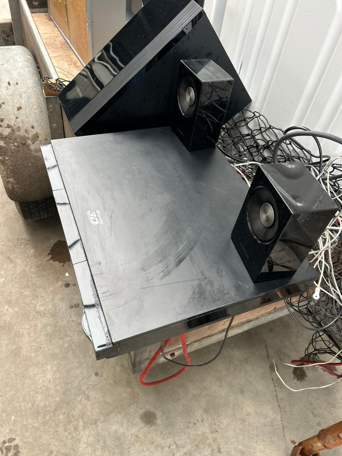 Samsung set met woofer en kleine boxen, Ophalen of Verzenden, Gebruikt