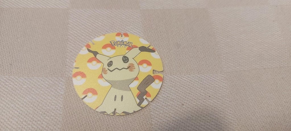 flippo pokemon chiki balls zeldzaam Mimikyu, Ophalen of Verzenden, Losse flippo's