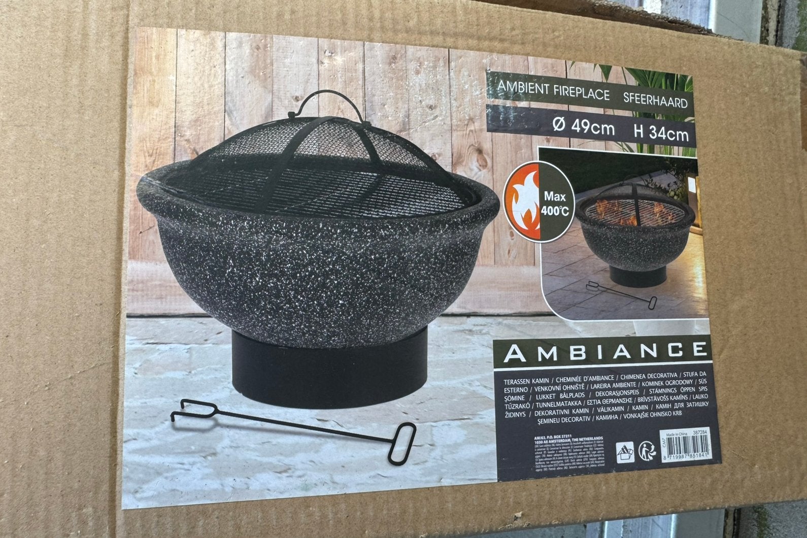 Ambiance vuurschaal/sfeerhaard nieuw!!, Ophalen, Nieuw