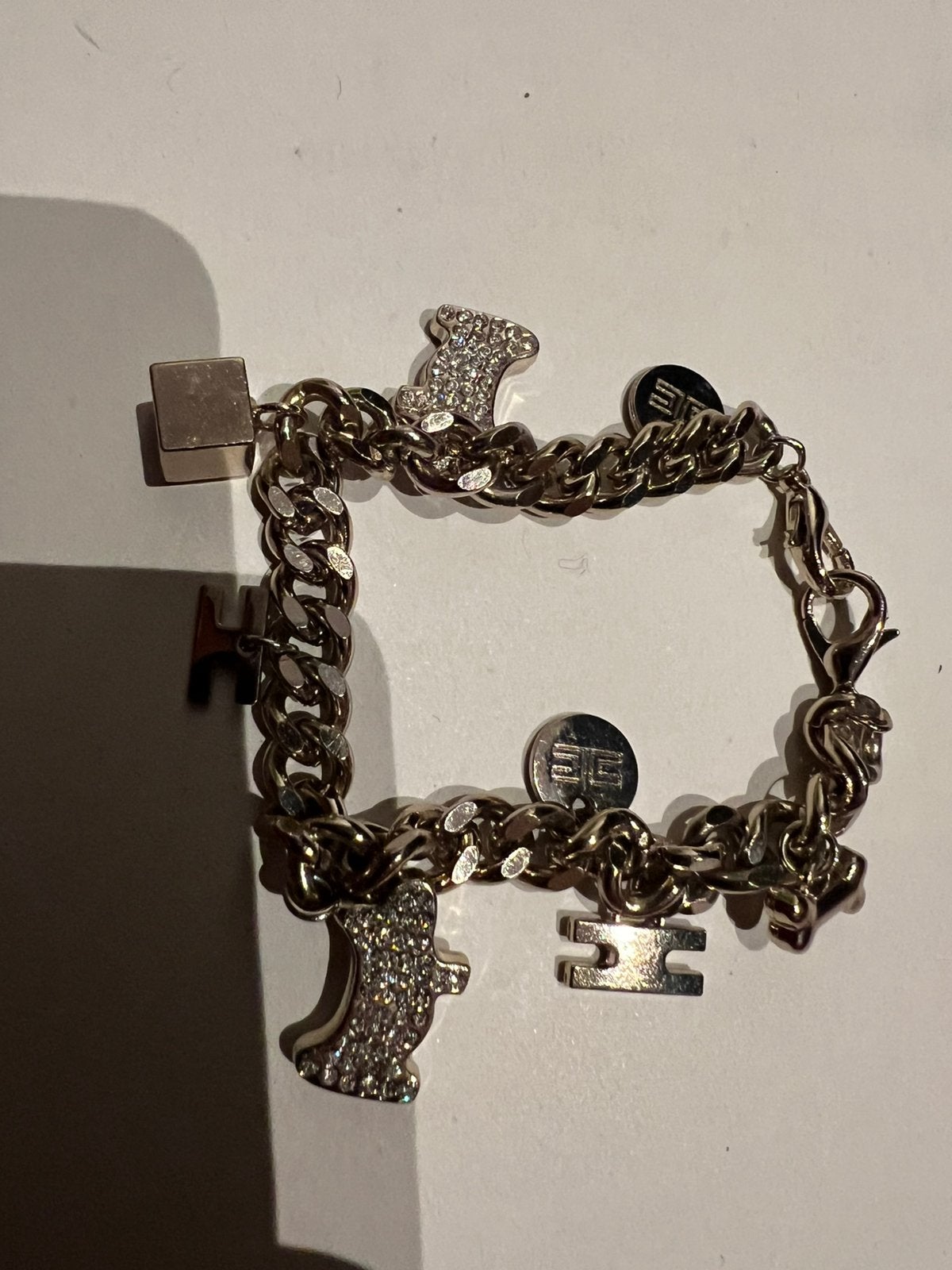 ELISABETTA FRANCHI armband met strass origineel zgan, Staal, Met bedels of kralen, Ophalen of Verzenden, Zo goed als nieuw