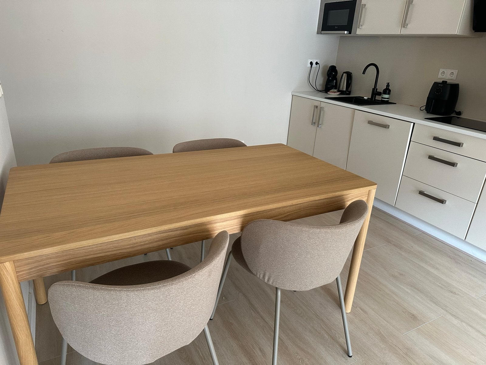 Eikenhouten eettafel ikea, Ophalen, 100 tot 150 cm, Eikenhout, 50 tot 100 cm