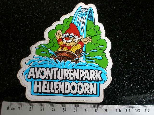 sticker avonturenpark hellendoorn kabouter wildwaterbaan, Verzenden, Zo goed als nieuw, Bedrijf of Vereniging