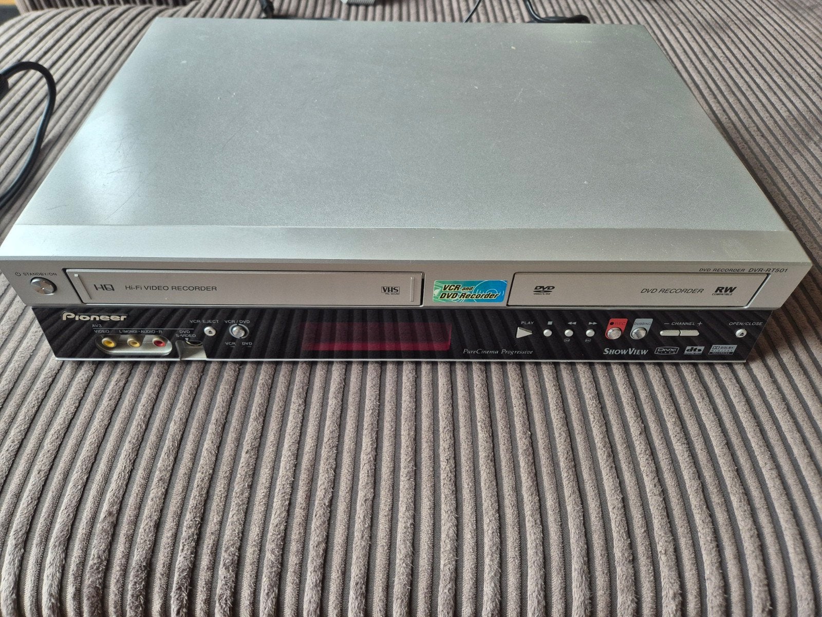Pioneer DVR-RT501 – VHS & DVD recorder met afstandsbediening, Audio, Tv en Foto, Ophalen of Verzenden, Gebruikt, VHS-speler of -recorder