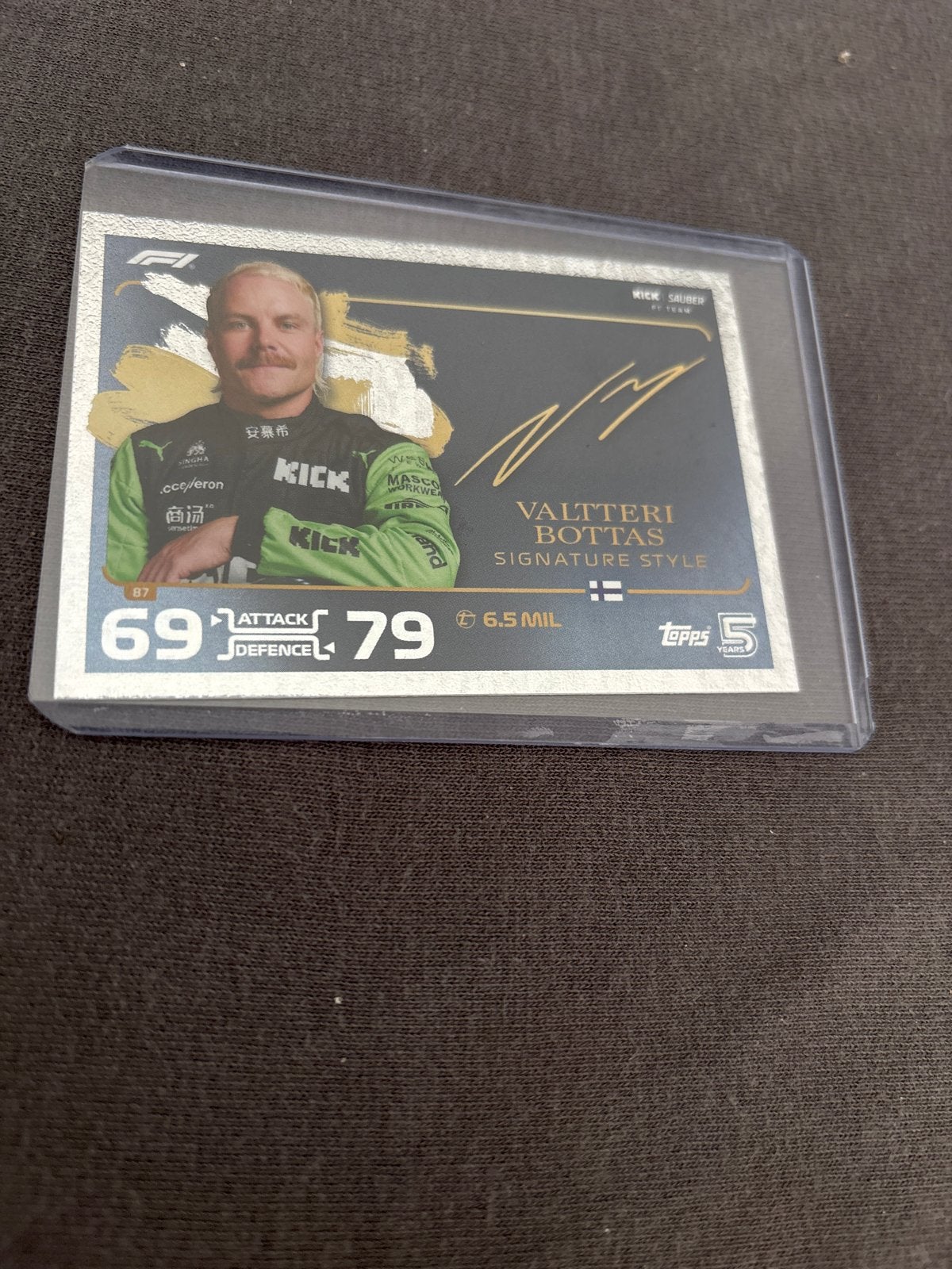 Valtteri Bottas Topps Turbo Attax F1 2024 Kaart, Ophalen of Verzenden, Zo goed als nieuw, Formule 1