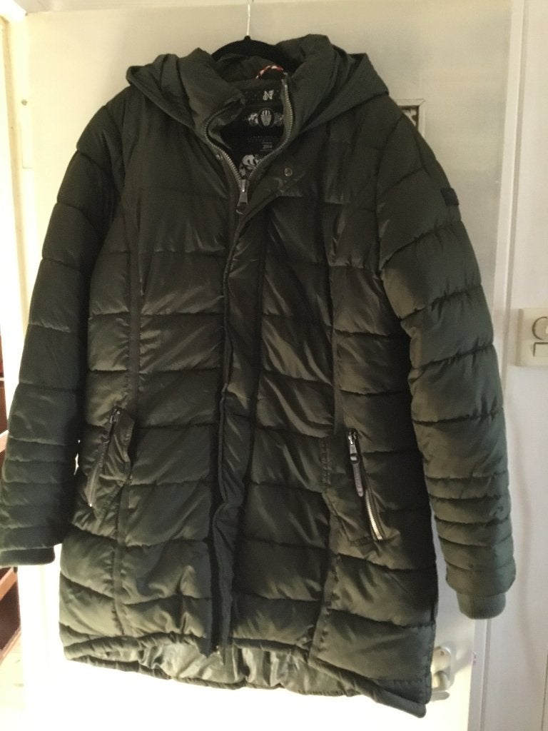 Winter jas, Ophalen of Verzenden, Zo goed als nieuw, Maat 42/44 (L), Groen
