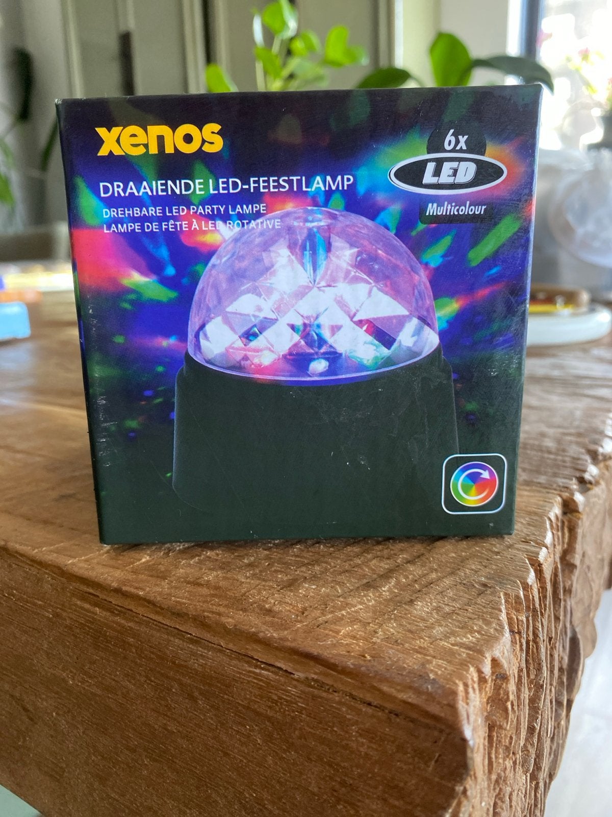 Xenos Draaiende LED-Feestlamp - Multicolour, Ophalen, Nieuw, Feestartikel, Verjaardag