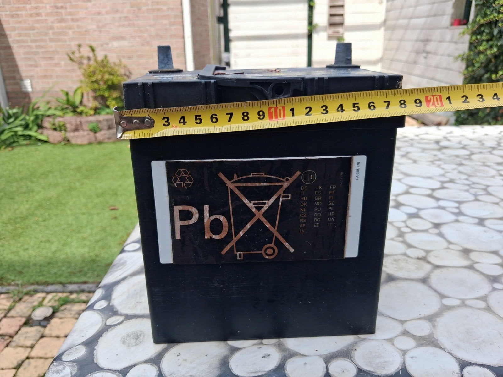 12V 35Ah Auto Accu - Gebruikt maar Functioneel, Ophalen, Gebruikt, Universele onderdelen
