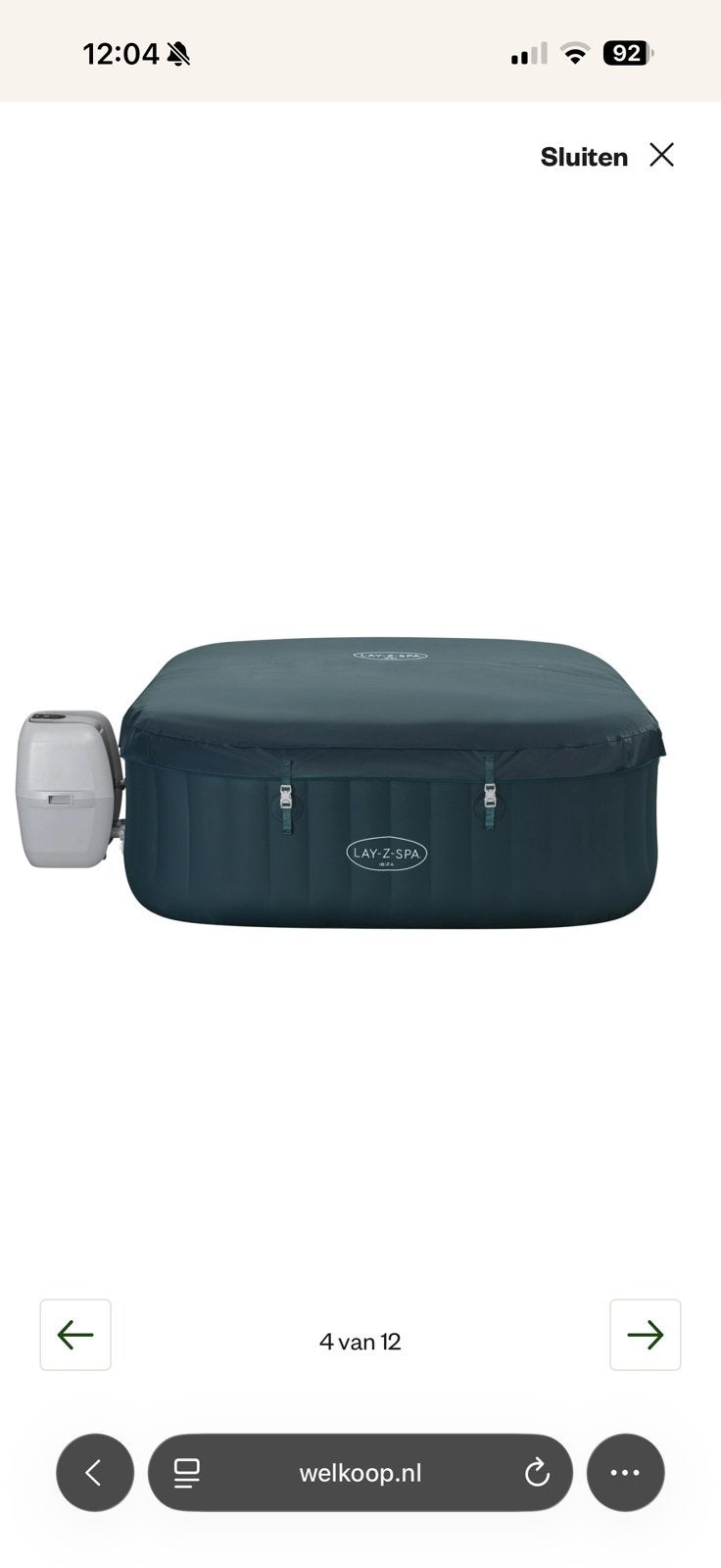 Opblaasbare jacuzzi 6 personen, Tuin en Terras, Bubbelbaden en Hottubs, Ophalen, Zo goed als nieuw, Filter, Opblaasbaar