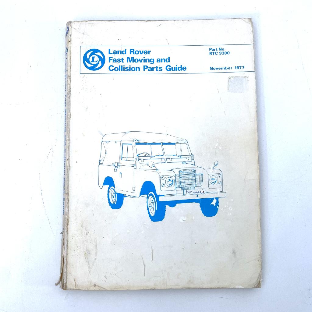 1977 Land Rover fast moving & collision parts guide, Verzenden