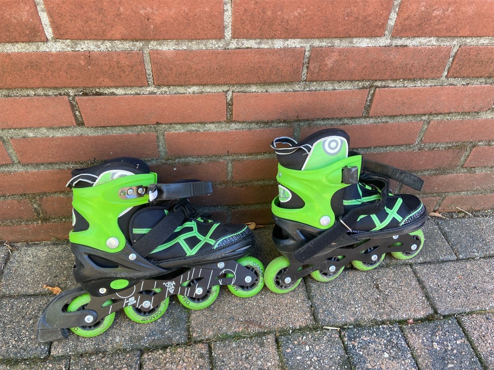 Verstelbare Inline Skates voor Kinderen - Groen/Zwart, Kinderen, Inline skates 4 wielen, Ophalen, Overige merken