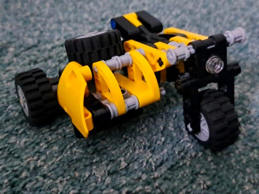 LEGO gele motor met zijspan, Ophalen of Verzenden, Zo goed als nieuw