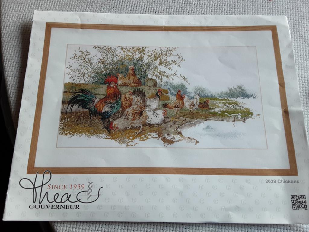 Borduurpakket thea gouverneur Chickens, Ophalen of Verzenden, Nieuw, Borduurpakket