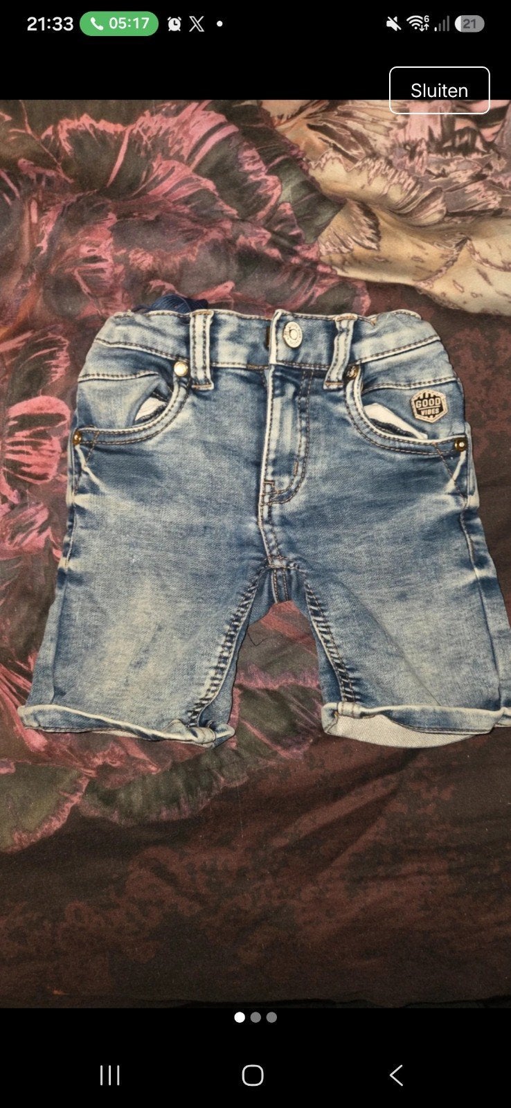 Stoere denim korte broek voor kinderen - Maat 98, Kinderen en Baby's, Kinderkleding | Maat 98, Broek, Verzenden, Jongen of Meisje