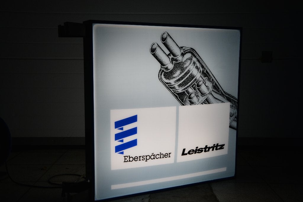 Eberspacher uitlaten oa bmw lichtreclame lichtbak  zeldzaam, Verzamelen, Merken en Reclamevoorwerpen, Ophalen of Verzenden, Zo goed als nieuw