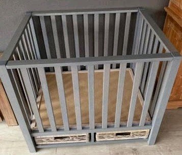 Box Casper Grey Wash met rieten manden, Ophalen, Zo goed als nieuw, Vierkant, Lade