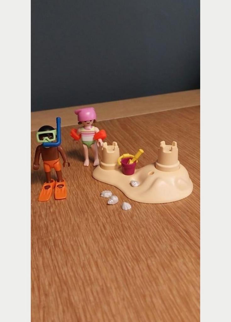 Playmobil set 9085. Kinderen met zandkasteel, Ophalen of Verzenden, Zo goed als nieuw, Complete set