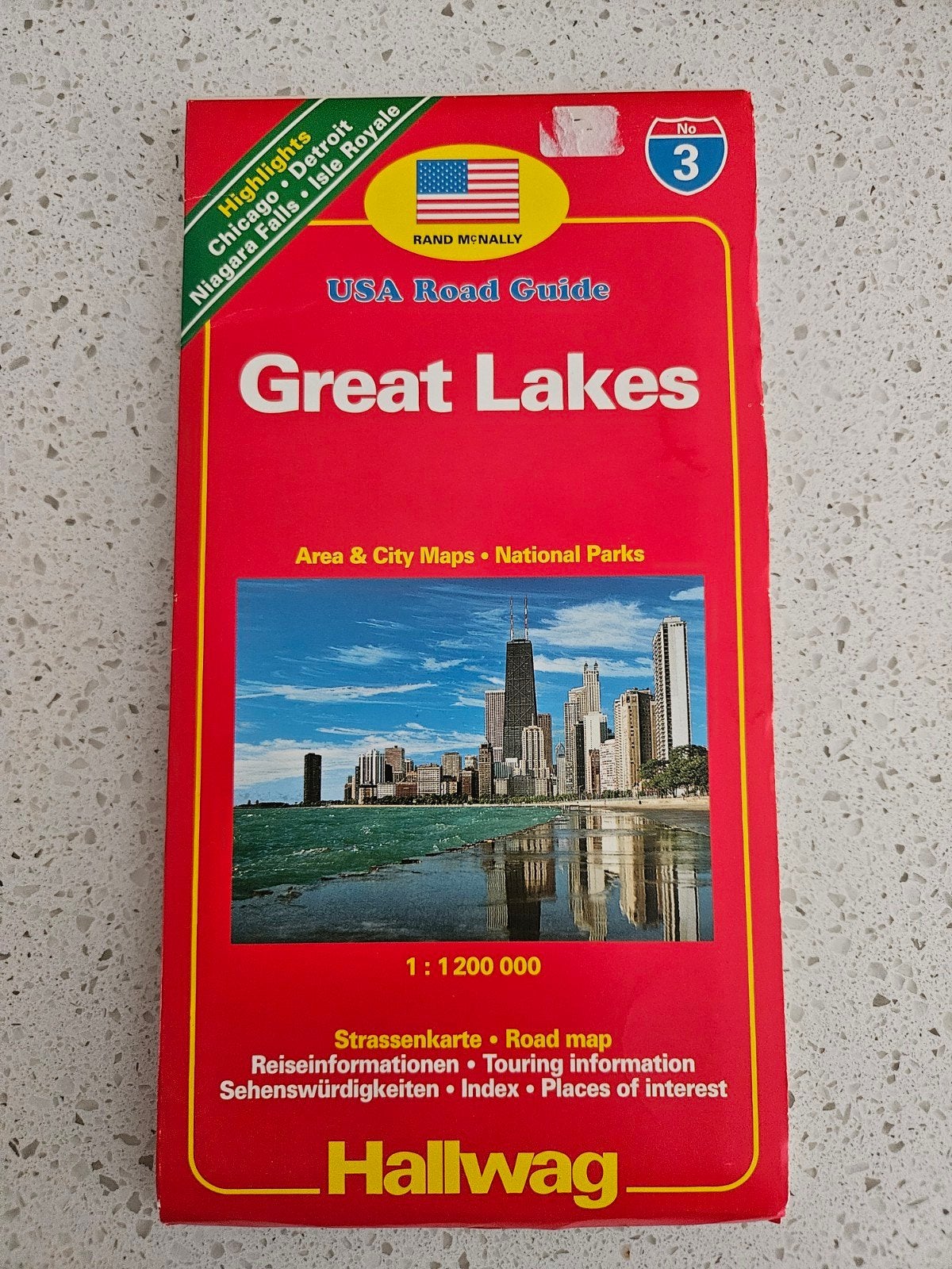 Hallwag Rand McNally USA Road Guide Great Lakes, Gelezen, Overige gebieden, Rand McNally / Hallwag, Ophalen of Verzenden