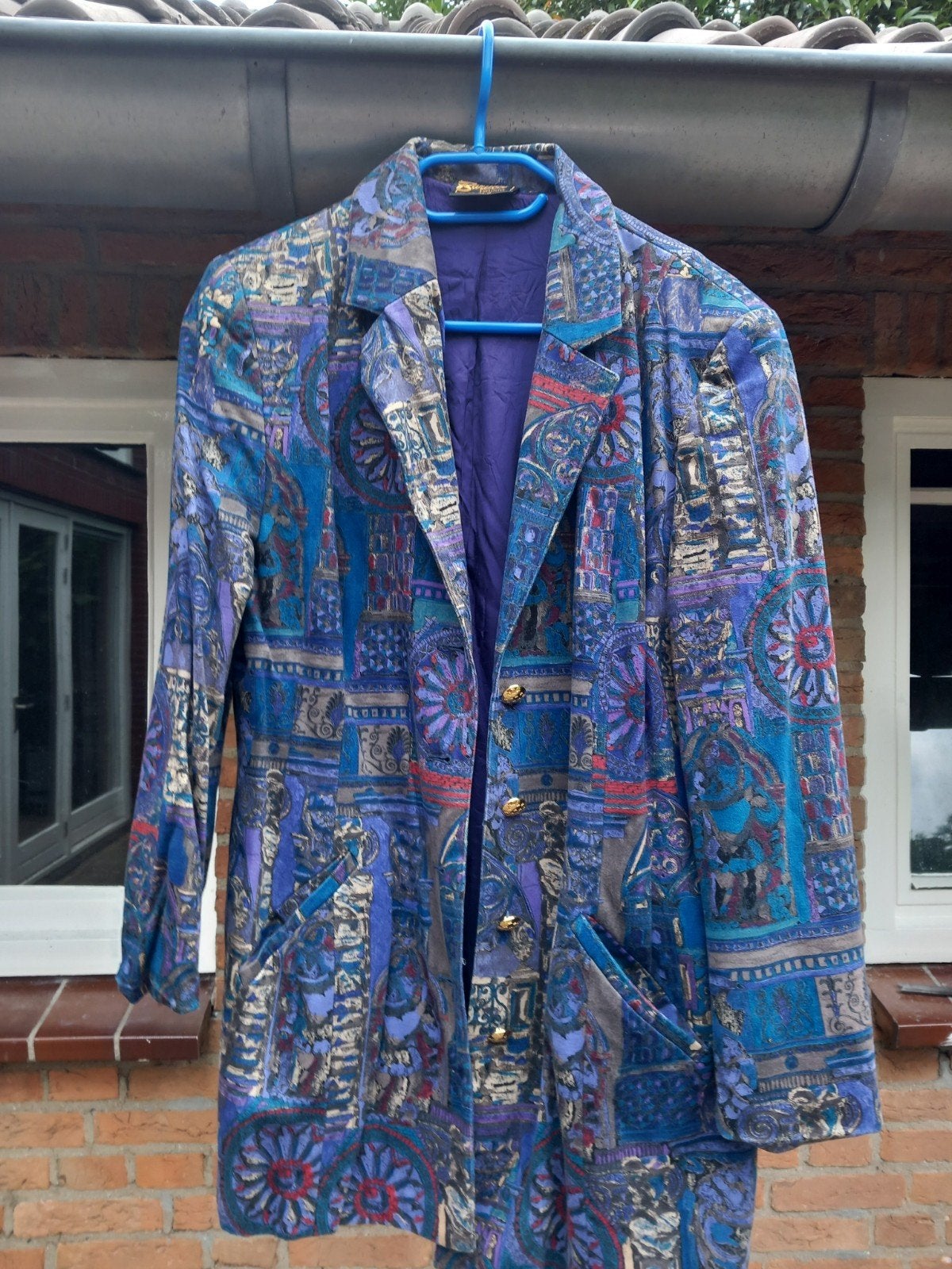 Barucci Exclusieve Vintage Blazer Maat 44/46, Meerkleurig, Maat 42/44 (L), Ophalen of Verzenden, Zo goed als nieuw