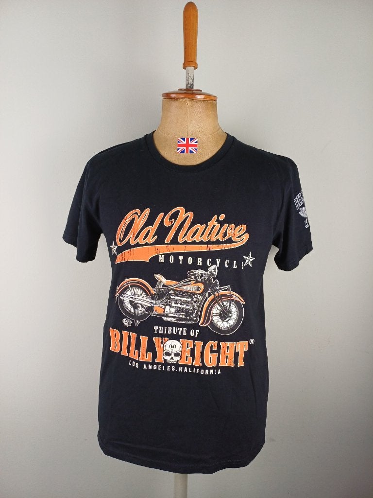 Billy Eight Old Native motorcycle shirt INDIAN Four, Ophalen of Verzenden, Zo goed als nieuw, Maat 48/50 (M), Zwart