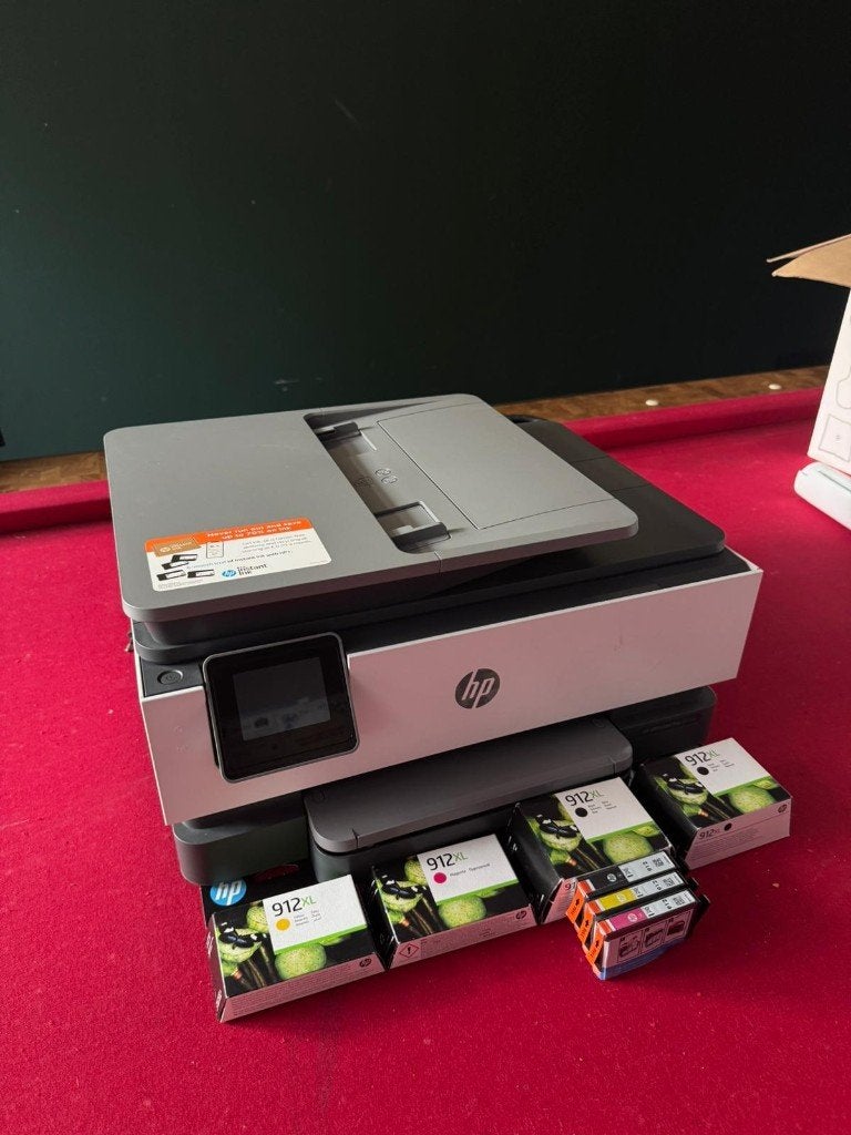 HP OfficeJet Pro printer + originele HP 912/912XL cartridges, Computers en Software, Printers, Ophalen, Gebruikt, Printer, Inkjetprinter
