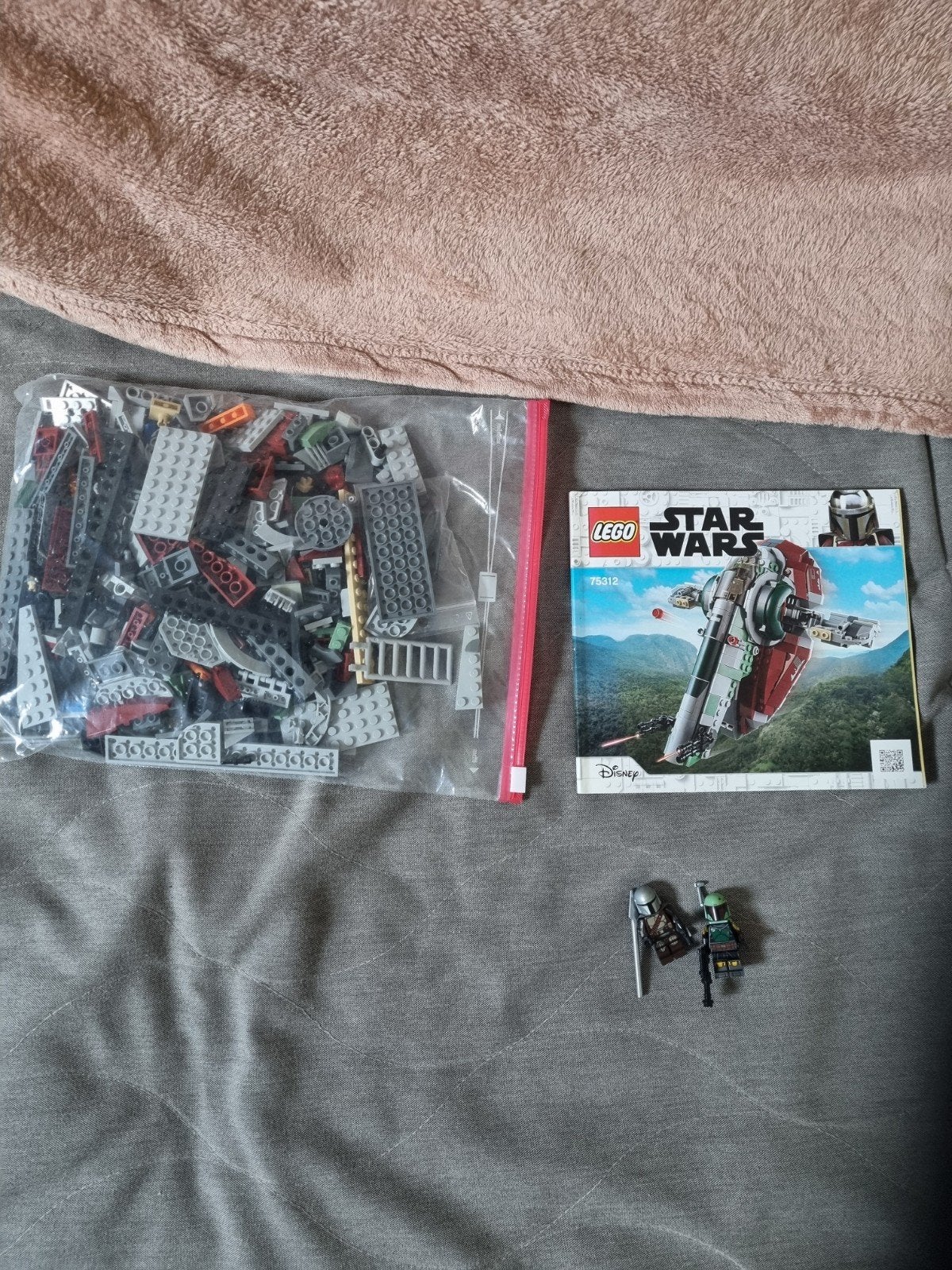 Lego star wars 75312 boba fett's starship, Ophalen of Verzenden, Zo goed als nieuw