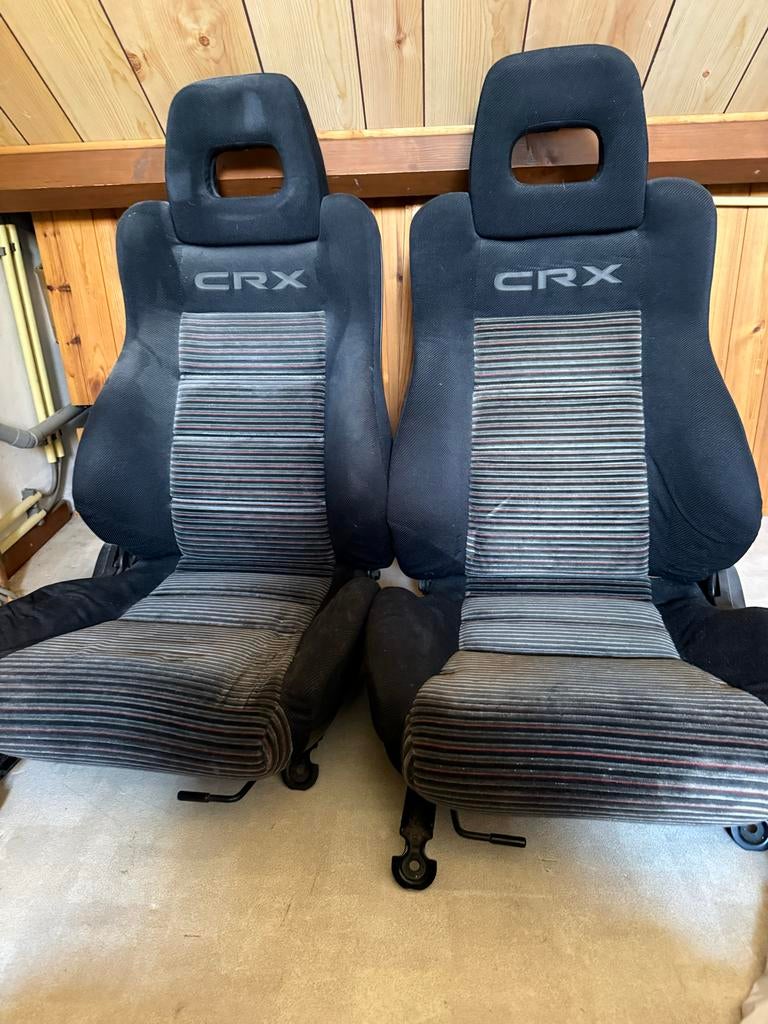 2 Honda CRX kuipstoelen - Origineel,goede staat, zeldzaam, Auto-onderdelen, Interieur en Bekleding, Ophalen of Verzenden, Gebruikt